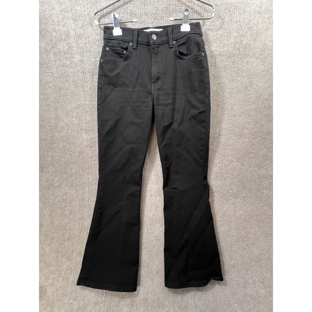 Reformation Black High Rise Flare Jeans Women's Size 26